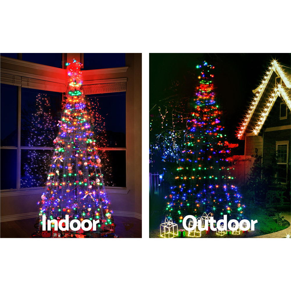 2.1M LED Christmas Tree Lights Solar Xmas Multi Colour Optic Fiber - image3