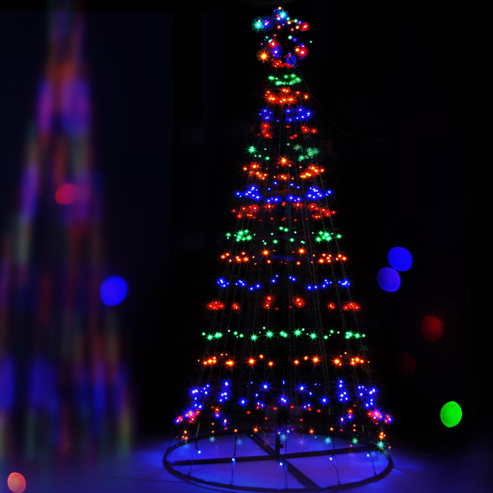 2.1M LED Christmas Tree Lights Solar Xmas Multi Colour Optic Fiber - image7