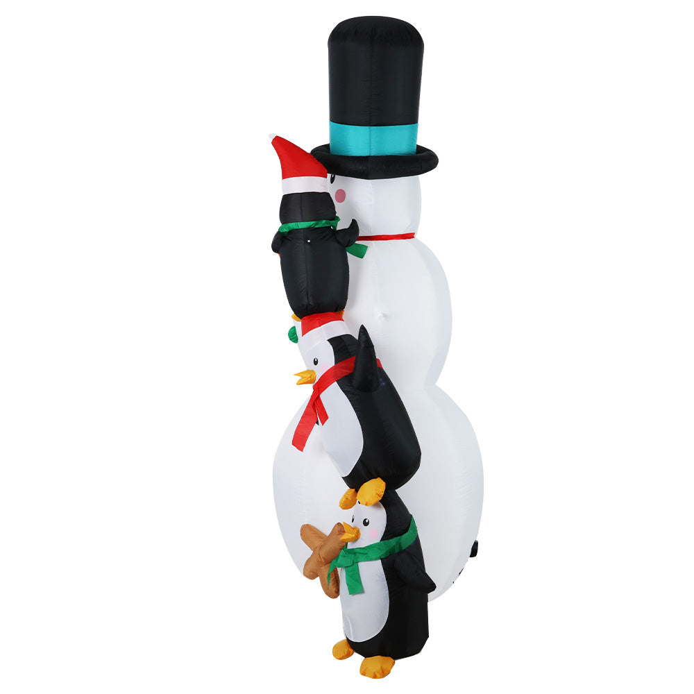 Jingle Jollys 2.4M Christmas Inflatable Snowman Xmas Lights Outdoor Decorations - image4