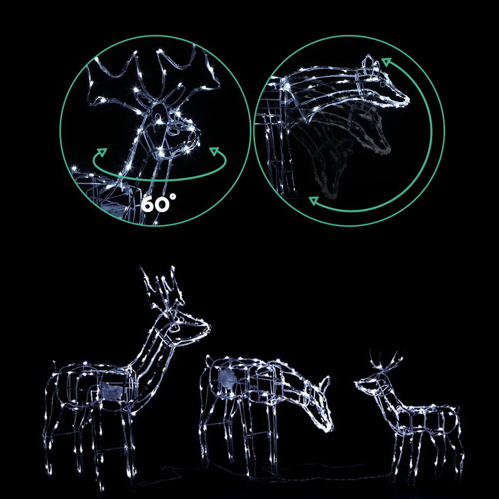 Christmas Motif Lights LED Rope Reindeer Waterproof Outdoor - image3