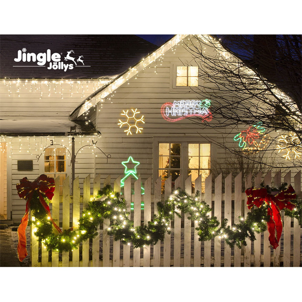 Christmas Motif Lights LED Rope Merry Xmas Waterproof Colourful - image6