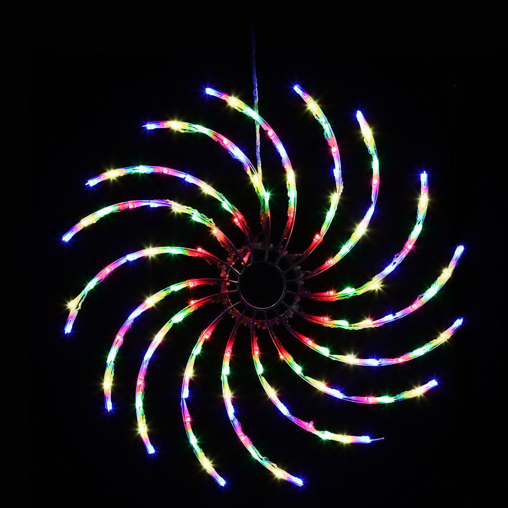 Christmas Motif Lights LED Spinner Light Waterproof Colourful - image1