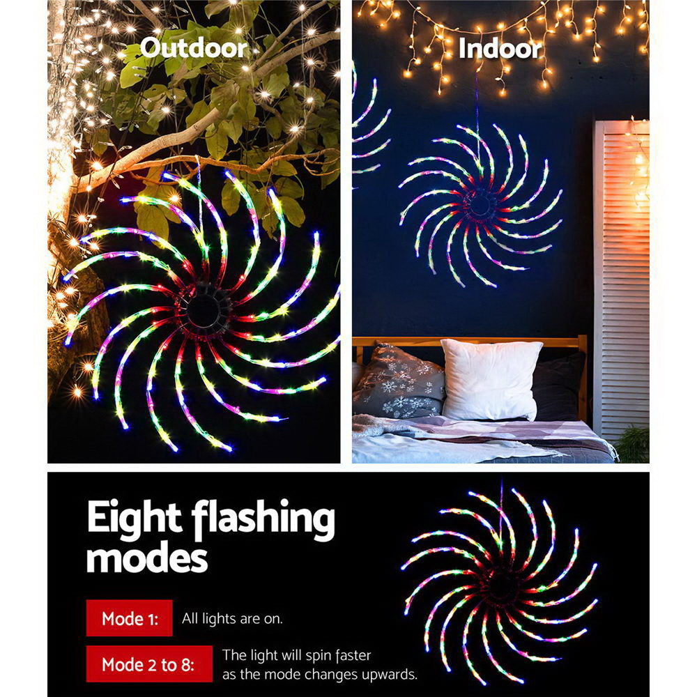 Christmas Motif Lights LED Spinner Light Waterproof Colourful - image3