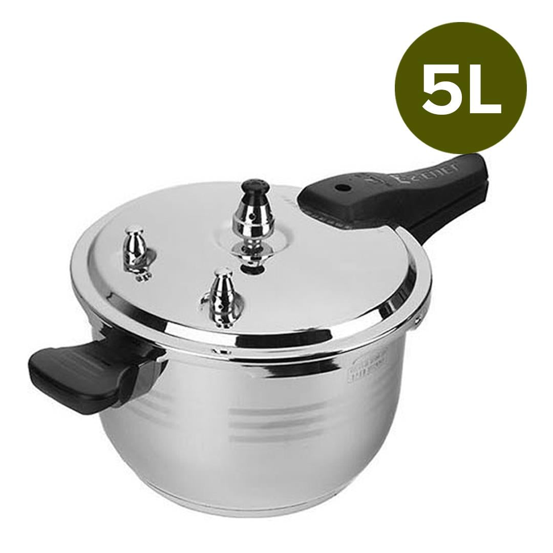 Premium 2X 5L Commercial Grade Stainless Steel Pressure Cooker - image7