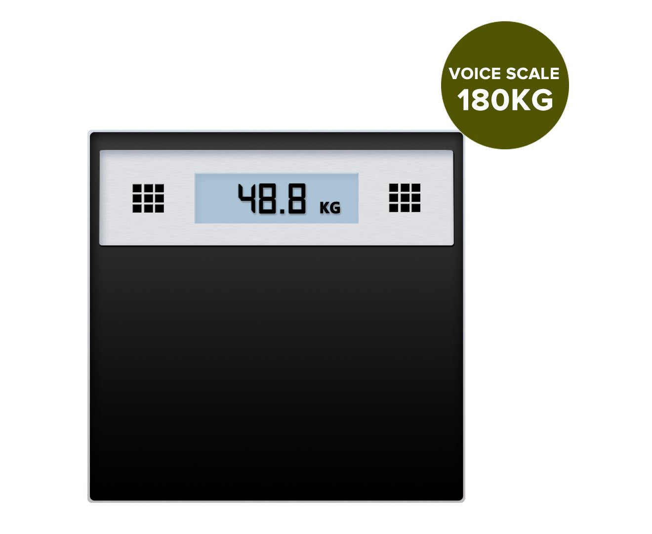 Premium 2X 180kg Electronic Talking Scale Weight Fitness Glass Bathroom Scale LCD Display Stainless - image7