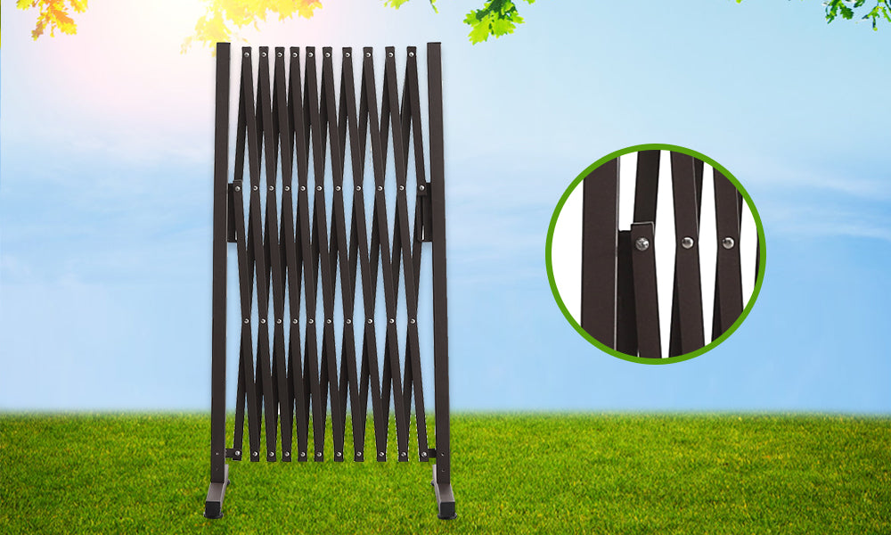 Expandable Metal Steel Safety Gate Trellis Fence Barrier Traffic Indoor Outdoor - image10