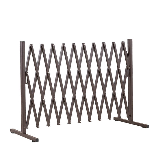 Expandable Metal Steel Safety Gate Trellis Fence Barrier Traffic Indoor Outdoor - image1