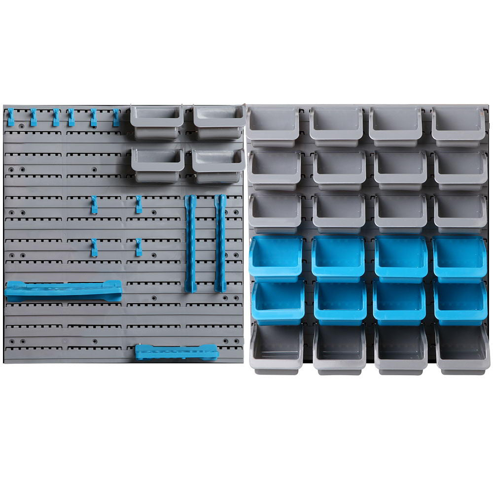 44 Bin Wall Mounted Rack Storage Organiser - image1