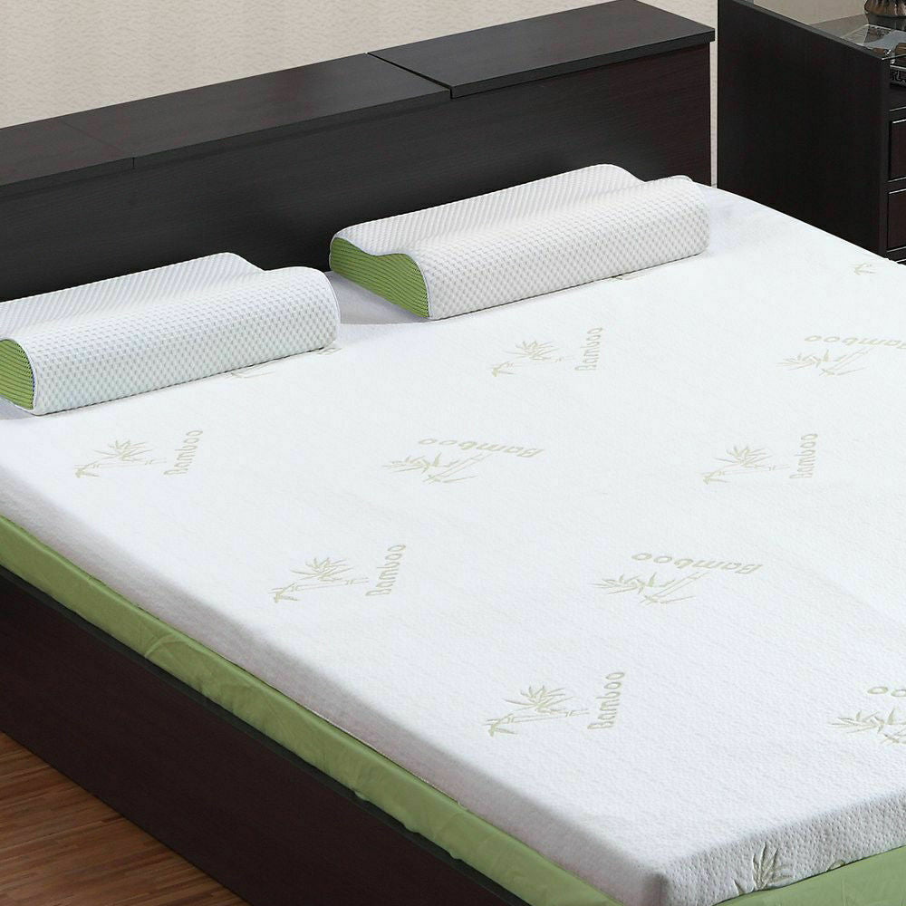 5cm Thickness Cool Gel Memory Foam Mattress Topper Bamboo Fabric Queen - image10