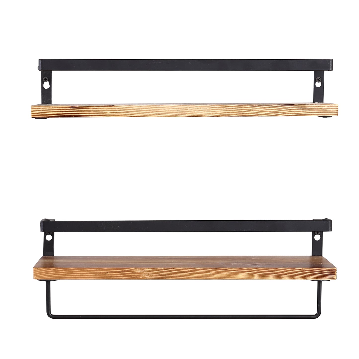 Levede Floating Shelf Brackets Towel Rail Rack Display Shelves Wall Mount Rack - image2