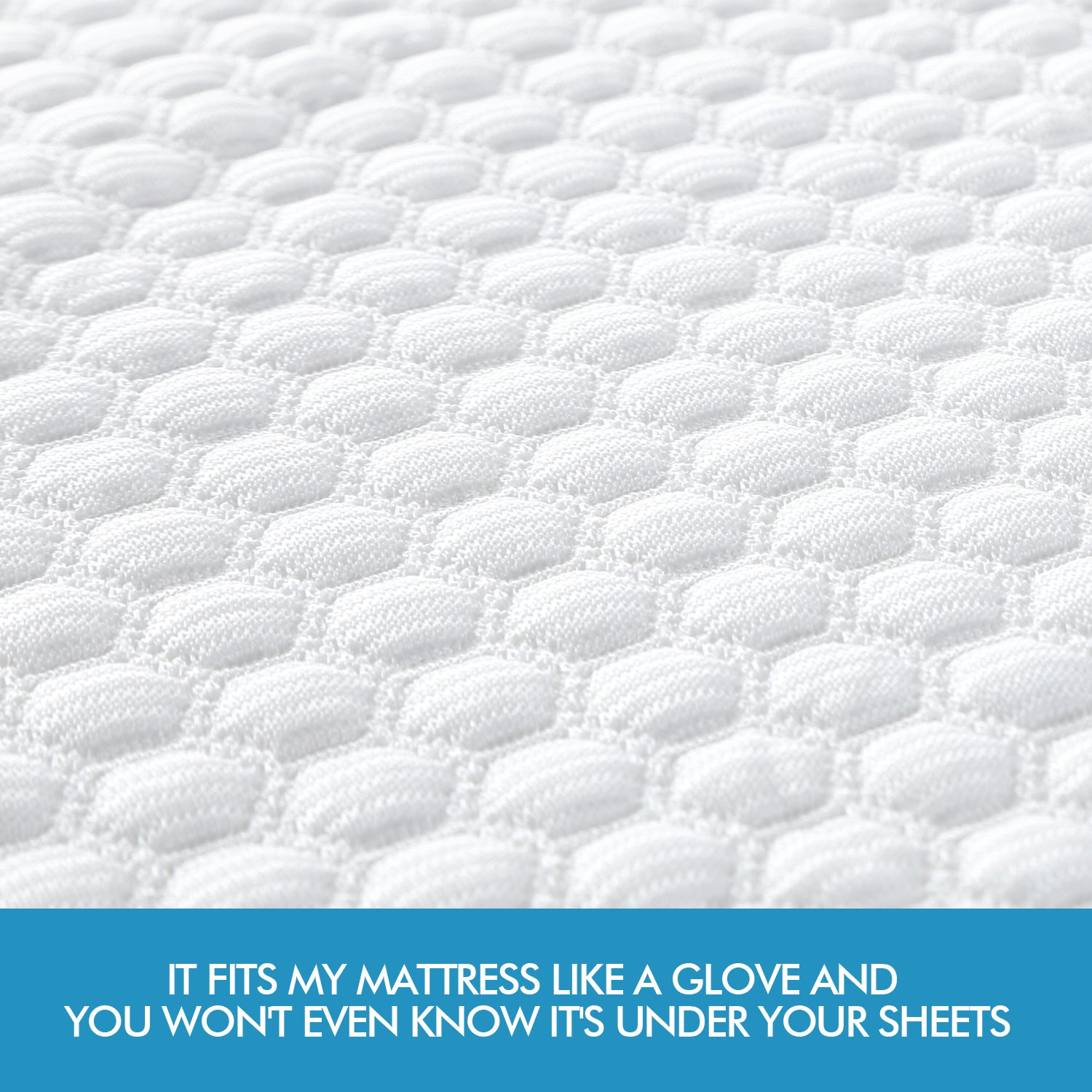 Mattress Protector Topper Polyester Cool Fitted Cover Waterproof Single - image11