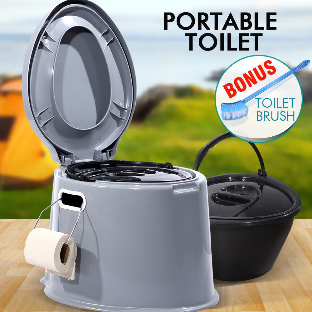 Outdoor Portable Toilet 6L Camping Potty Caravan Travel Camp Boating - image2