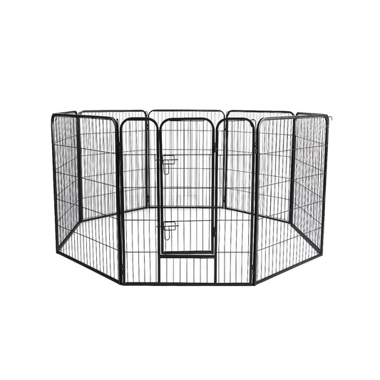 8 Panel Pet Dog Playpen Puppy Exercise Cage Enclosure Fence Cat Play Pen 40'' - image1