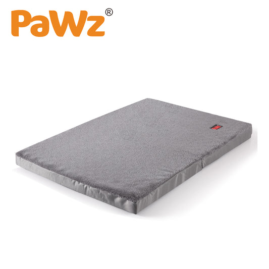 Pet Bed Foldable Dog Puppy Beds Cushion Pad Pads Soft Plush Black M - image1