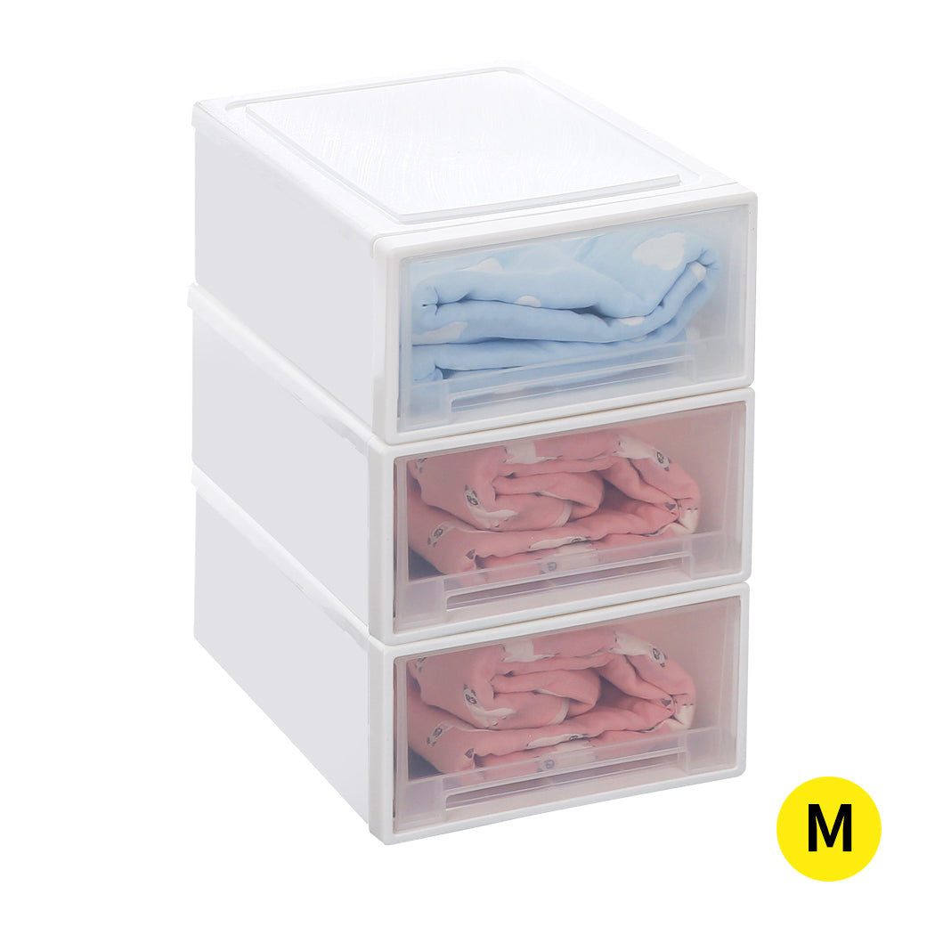 Storage Drawers Set Cabinet Tools Organiser Box Chest Drawer Plastic Stackable - image1