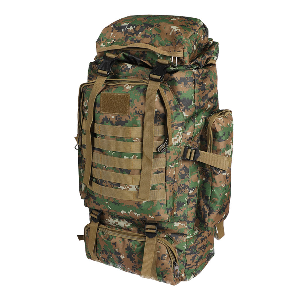 80L Military Tactical Backpack Rucksack Hiking Camping Outdoor Trekking Army Bag - image1