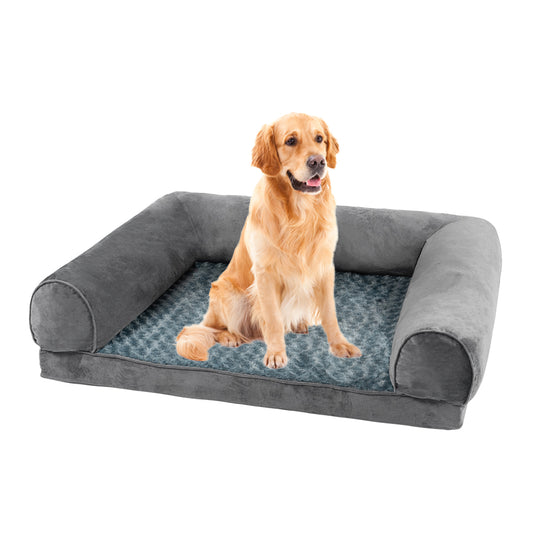Pet Bed Sofa Dog Beds Bedding Soft Warm Mattress Cushion Pillow Mat Plush L - image1