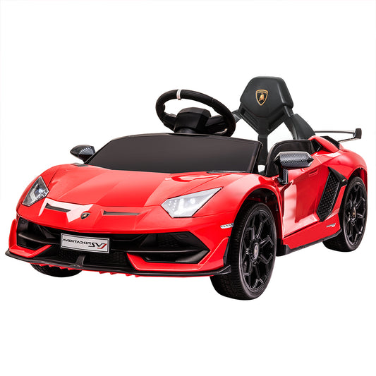 Kids Ride On Car Lamborghini SVJ Licensed Electric Dual Motor Toy Remote Control - image1