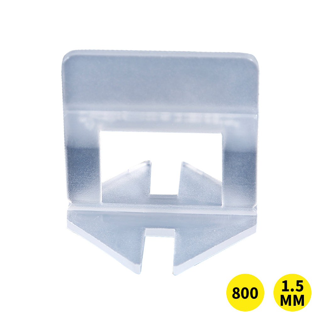 800x 1.5MM Tile Leveling System Clips Levelling Spacer Tiling Tool Floor Wall - image1