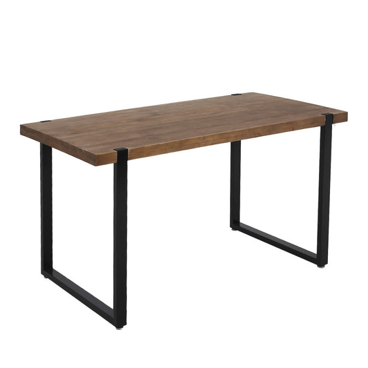 Levede Dining Table Industrial Wooden Metal Kitchen Tables Cafe Restaurant 140cm - image1