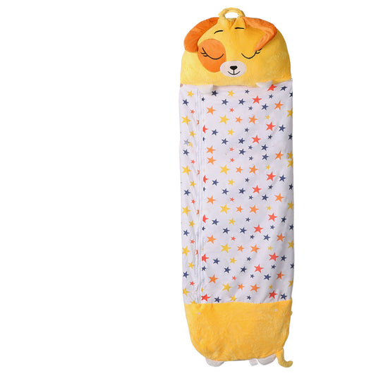 Mountview Sleeping Bag Child Pillow Kids Bags Happy Napper Gift Toy Dog 180cm L - image1