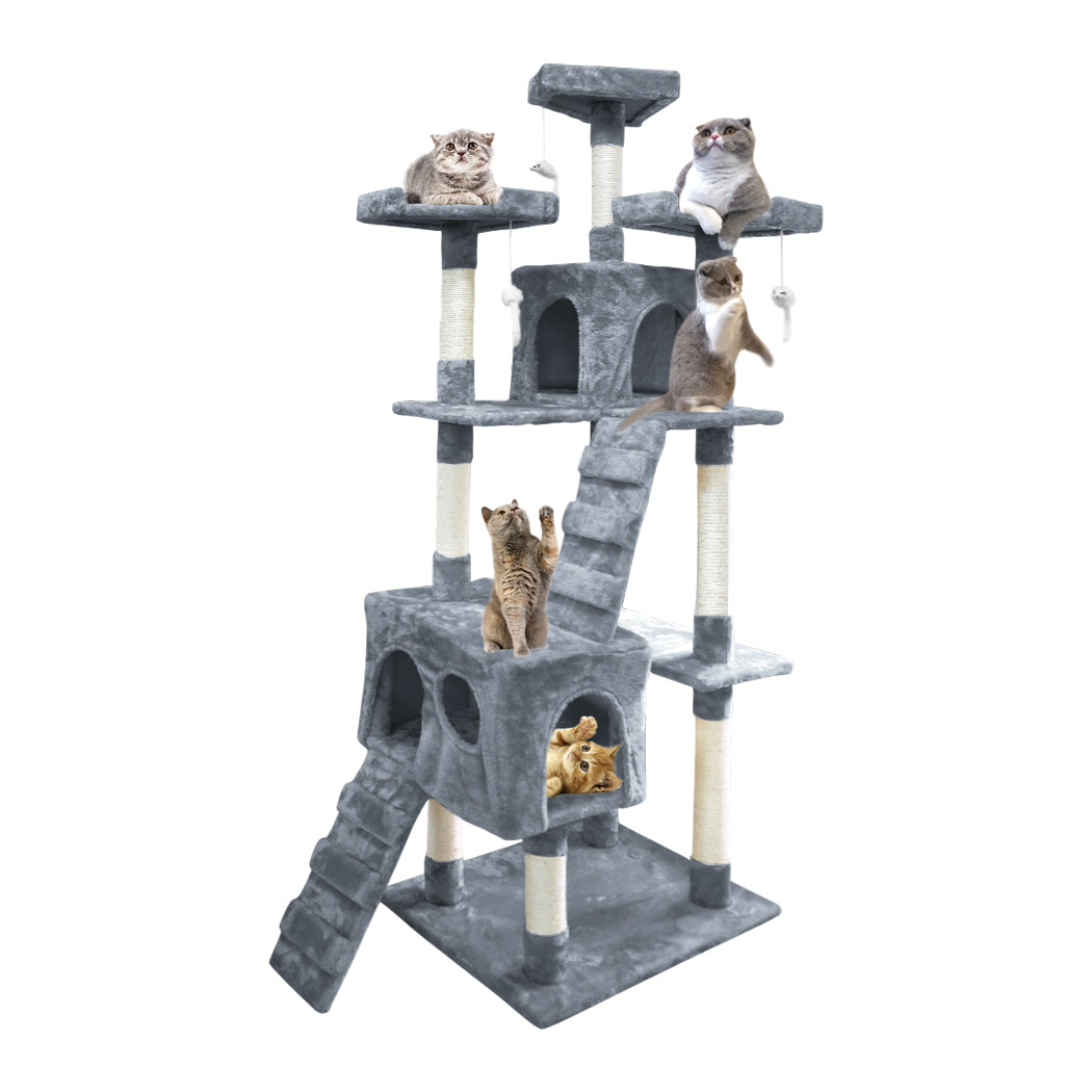 1.8M Cat Scratching Post Tree Gym House Condo Furniture Scratcher Tower - image2