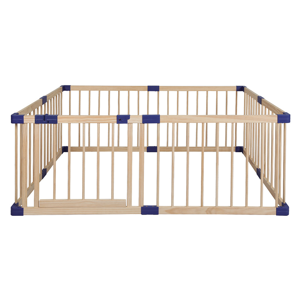 BoPeep Kids Playpen Wooden Baby Safety Gate Fence Child Play Game Toy Security M - image2