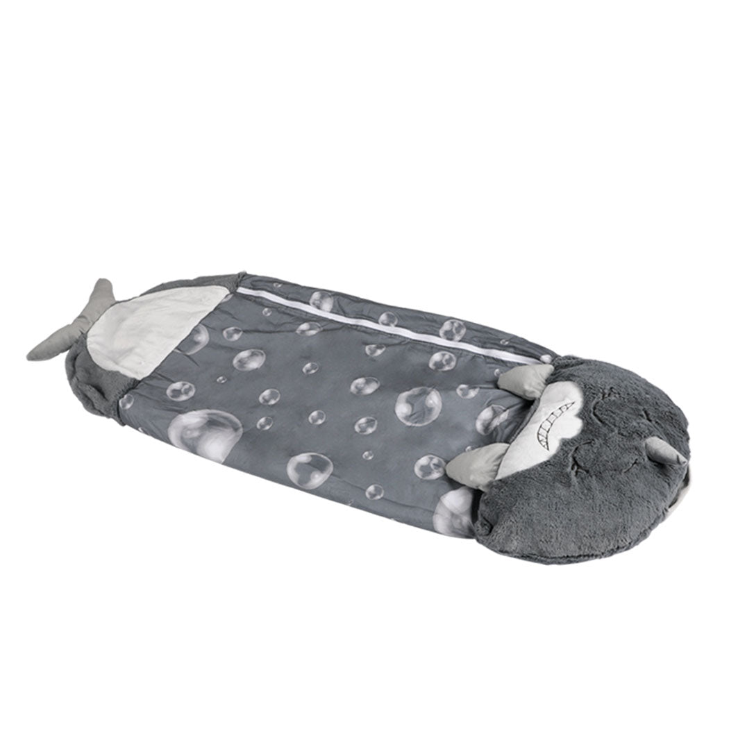 Mountview Sleeping Bag Child Pillow Kids Bags Happy Napper Gift Shark 180cm L - image2