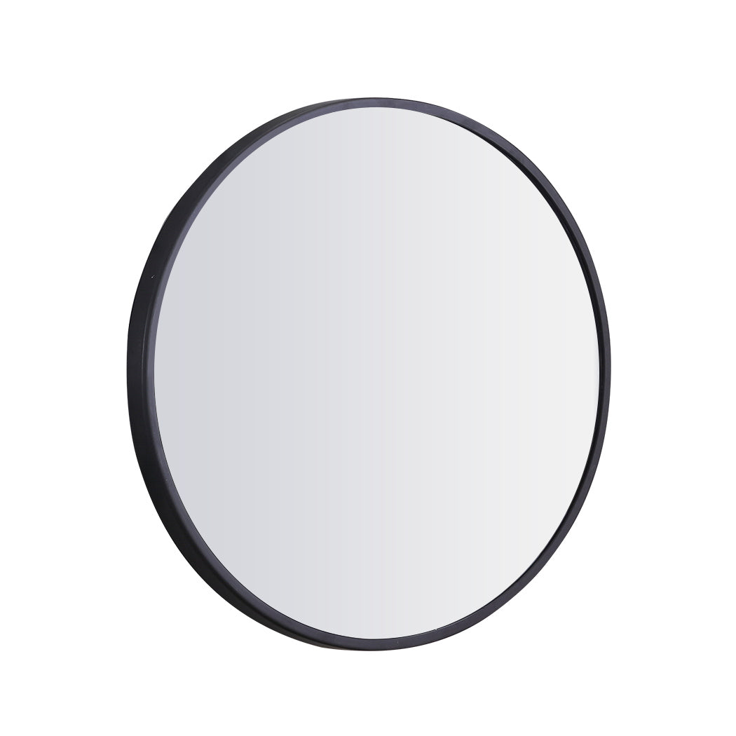 Wall Mirror Round Shaped Bathroom Makeup Mirrors Smooth Edge 70CM - image2