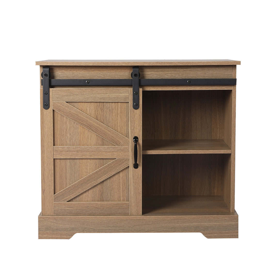 Buffet Sideboard Cabinet Single Sliding Doors Kitchen Storage Cupboard - image3