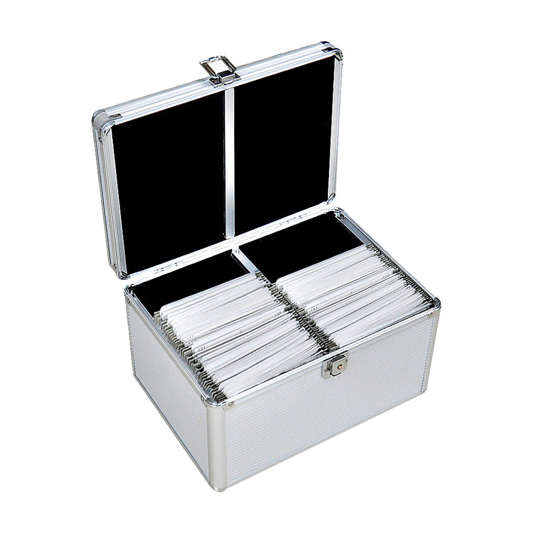 240 Discs Aluminium CD DVD Cases Bluray Lock Storage Box Organizer Free Inserts - image2