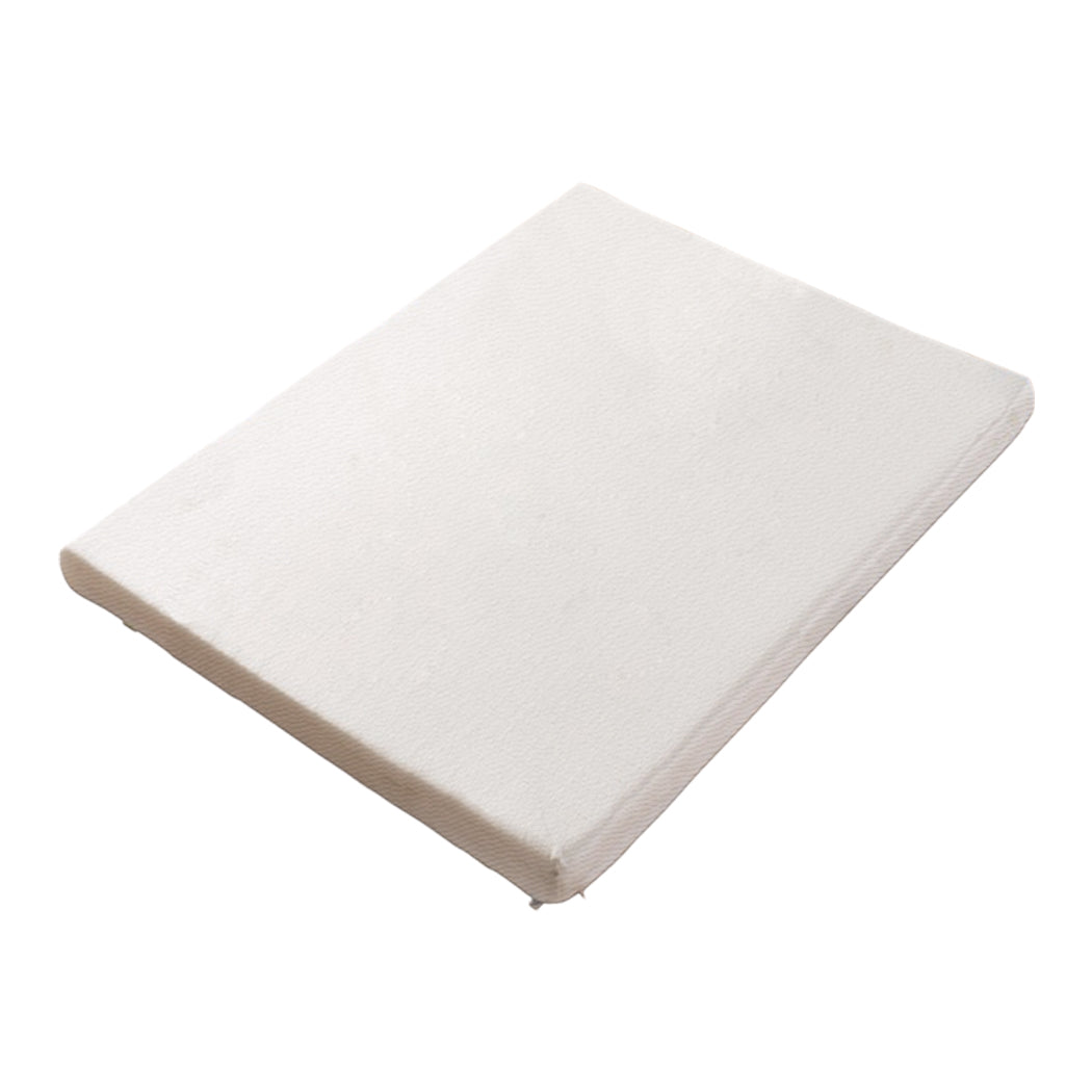 7cm Memory Foam Bed Mattress Topper Polyester Underlay Cover Queen - image2