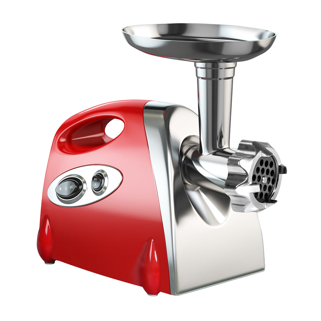 2800W Electric Meat Grinder Mincer Sausage Filler Kibbe Maker Stuffer Kitchen Red - image2