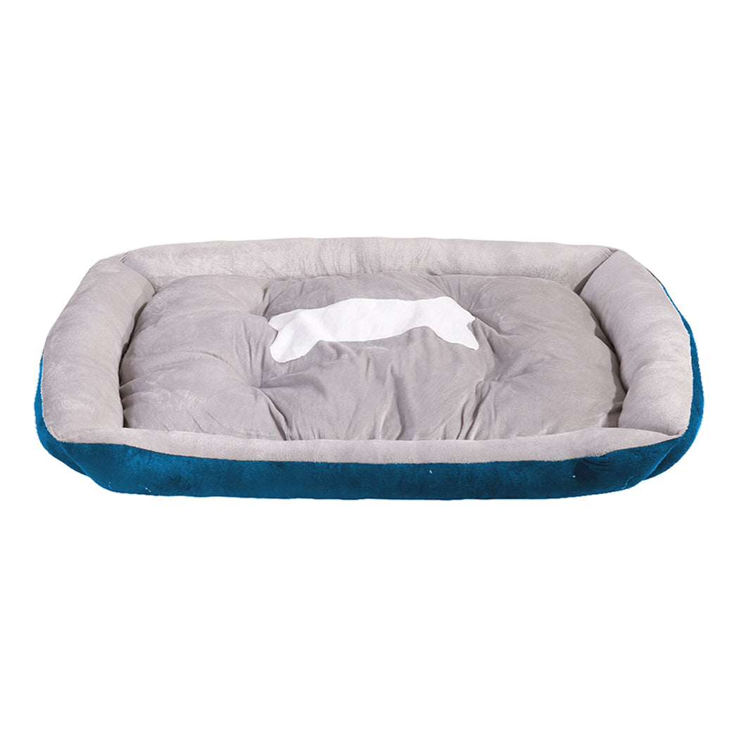 Pet Bed Dog Beds Bedding Mattress Mat Cushion Soft Pad Pads Mats XL Navy - image2