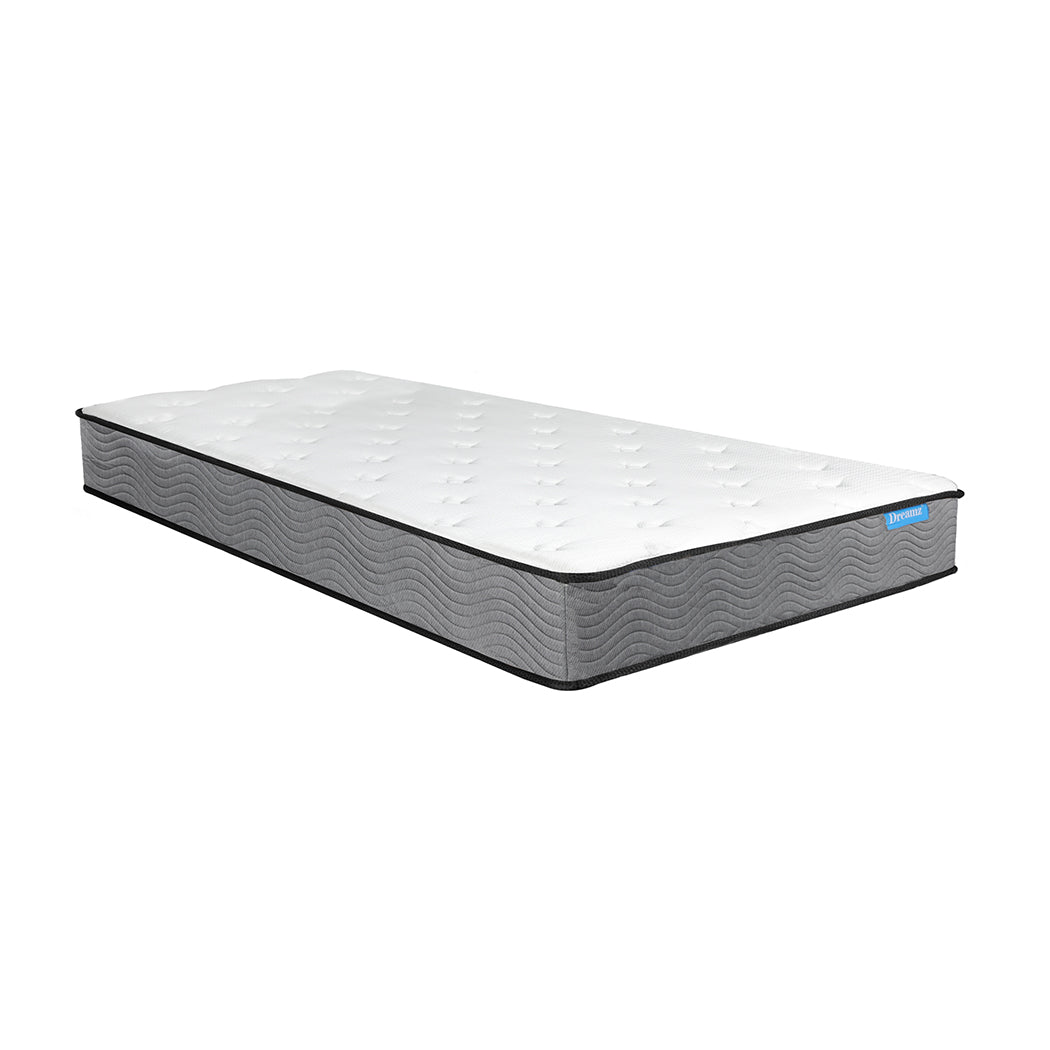 Dreamz Spring Mattress Pocket Bed Top Coil Sleep Foam Extra Firm Single 23CM - image2