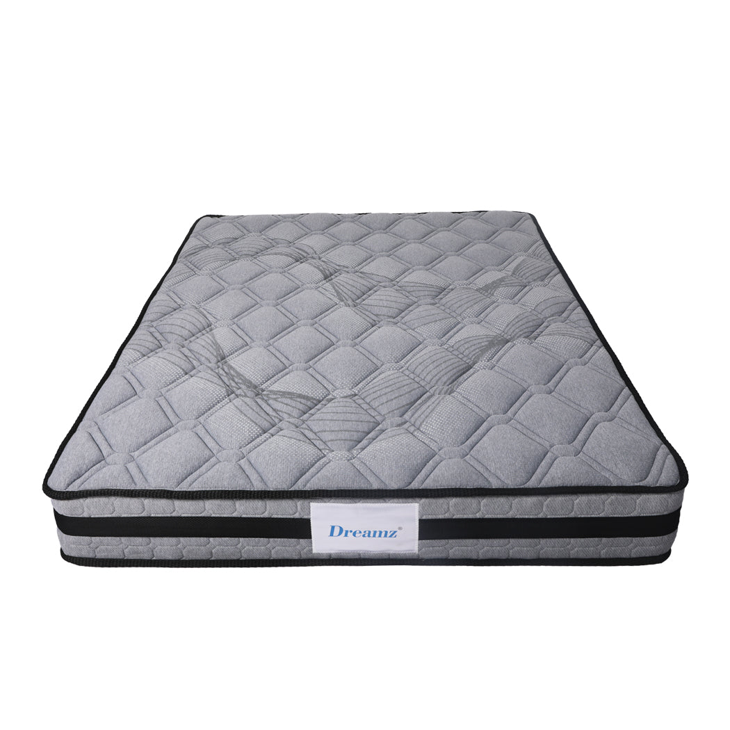 Dreamz Mattress Spring Foam Medium Firm All Size 22CM King Single Dark Grey - image2