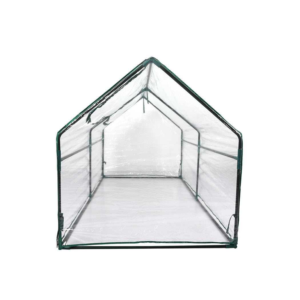 Levede Greenhouse Flower Garden Shed PVC Cover Frame Film Tunnel Green House - image2