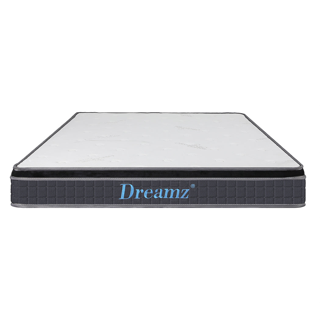 Dreamz Bedding Mattress Spring Queen Size Premium Bed Top Foam Medium Firm 18CM - image2