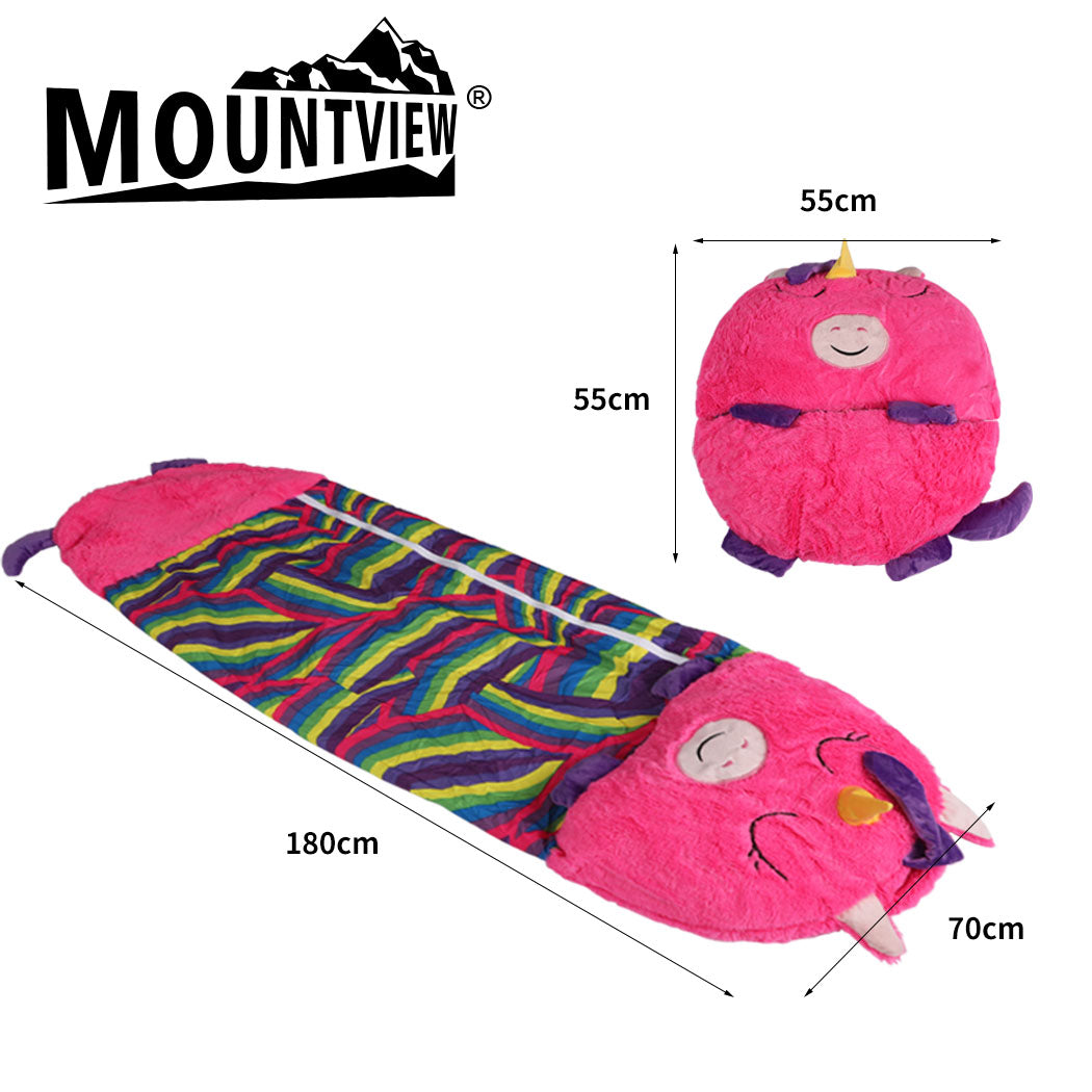 Mountview Sleeping Bag Child Pillow Kids Bags Happy Napper Gift Unicorn 180cm L - image3