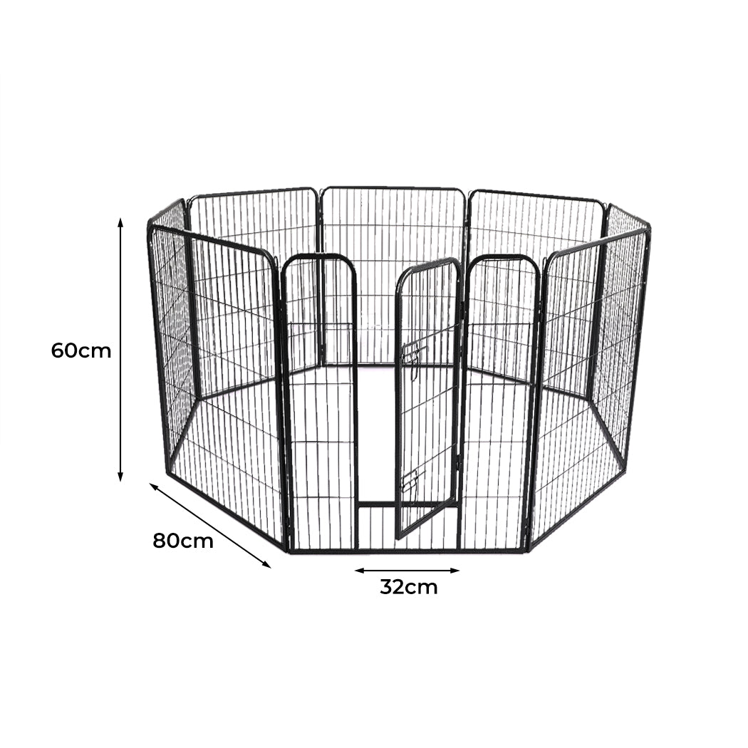 8 Panel Pet Dog Playpen Puppy Exercise Cage Enclosure Fence Cat Play Pen 24'' - image3