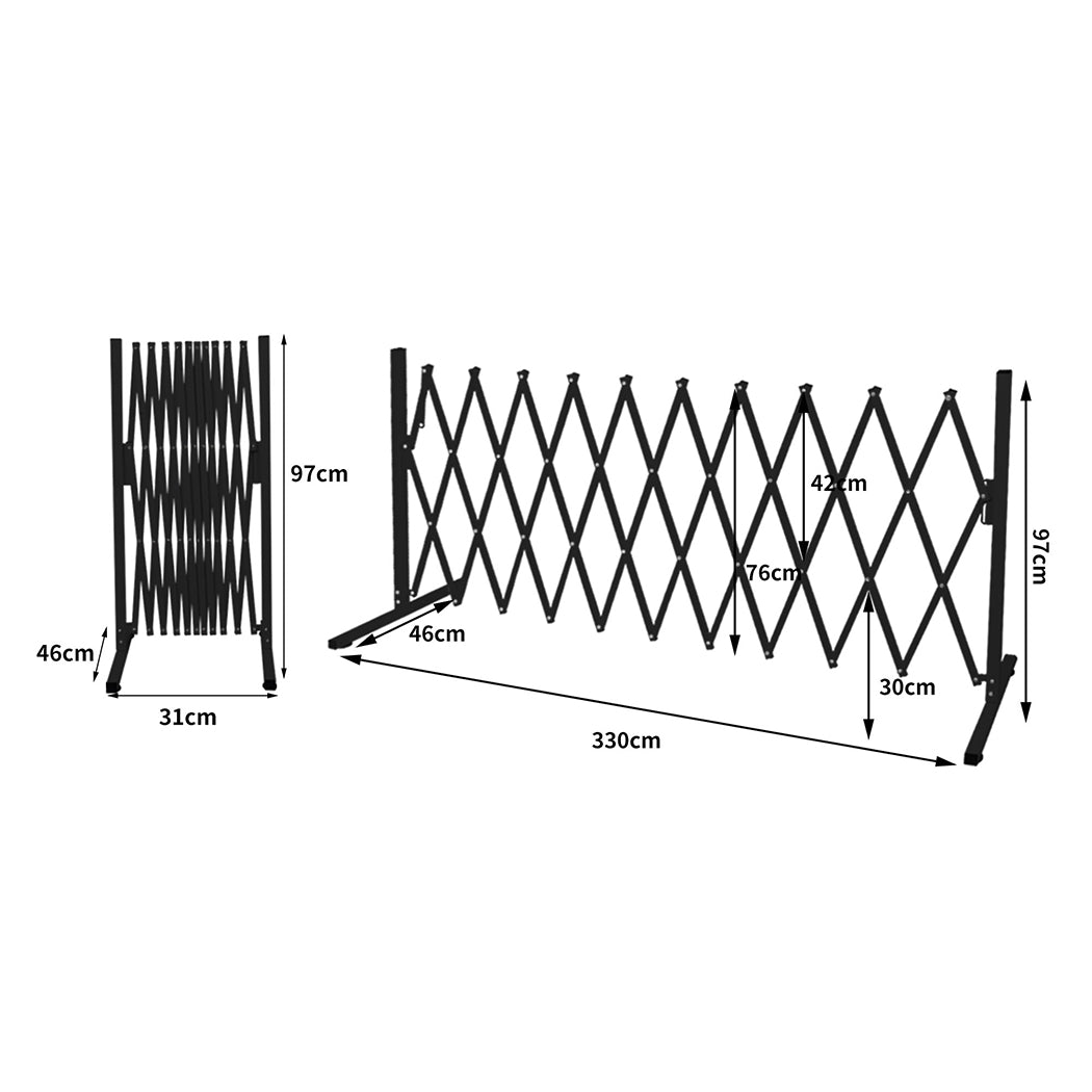 Garden Gate Security Pet Baby Fence Barrier Safety Aluminum Indoor Outdoor - image3