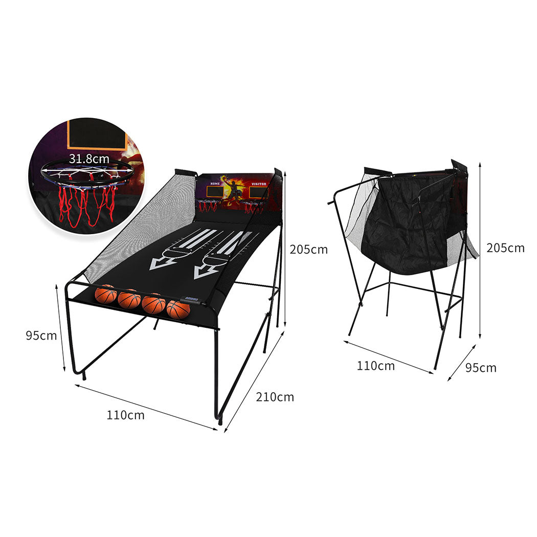 Centra Basketball Arcade Game Shooting Machine Indoor Outdoor 2 Player Scoring - image5