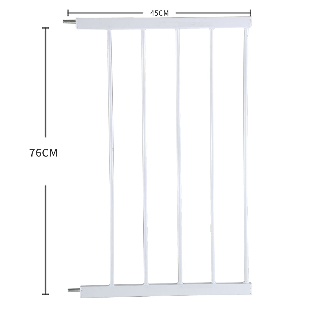 Baby Kids Pet Safety Security Gate Stair Barrier Doors Extension Panels 45cm WH - image3