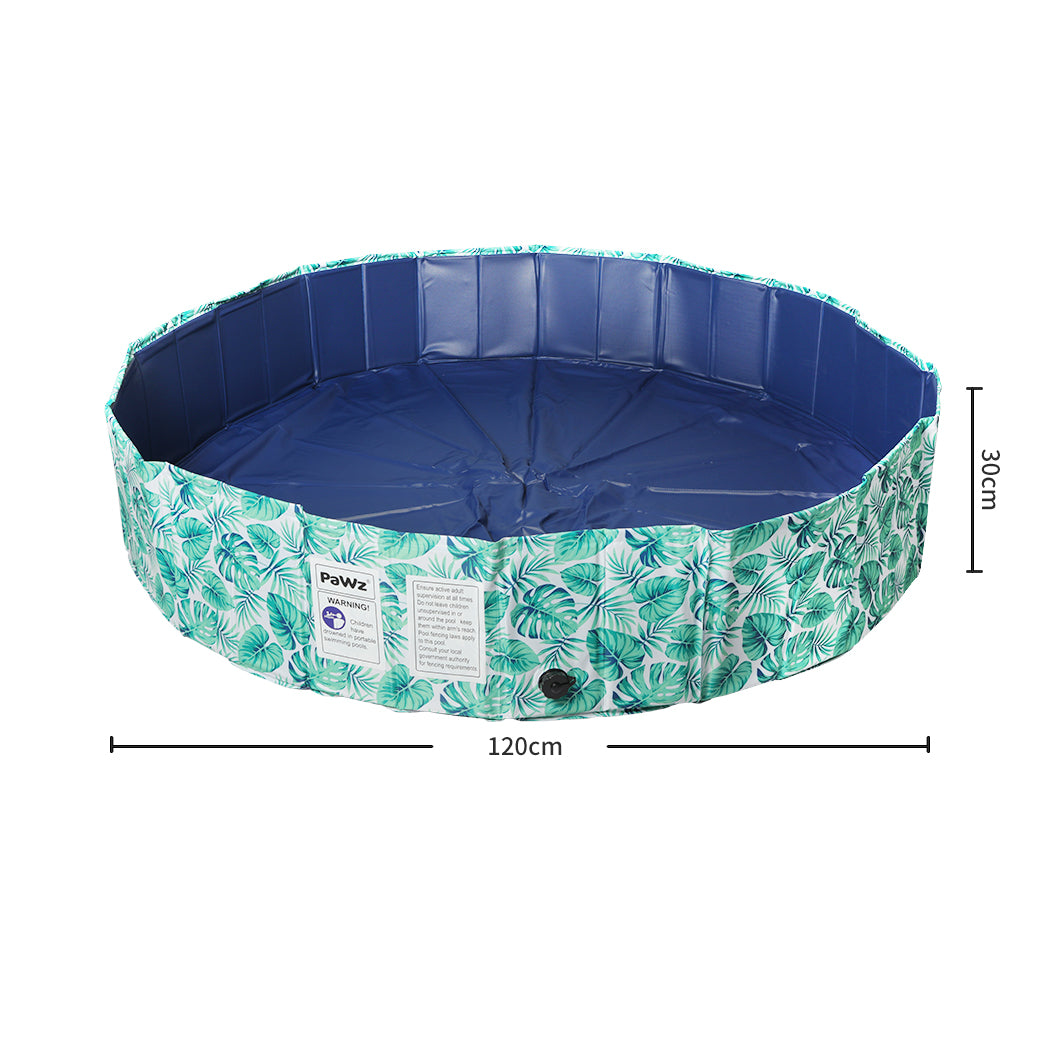 PaWz 120cm Pet Dog Swimming Pool Cat Portable BathTub Kid Shower Washing Folding - image3