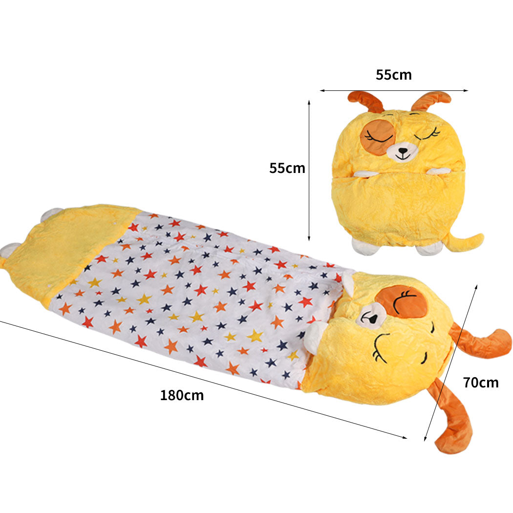 Mountview Sleeping Bag Child Pillow Kids Bags Happy Napper Gift Toy Dog 180cm L - image3