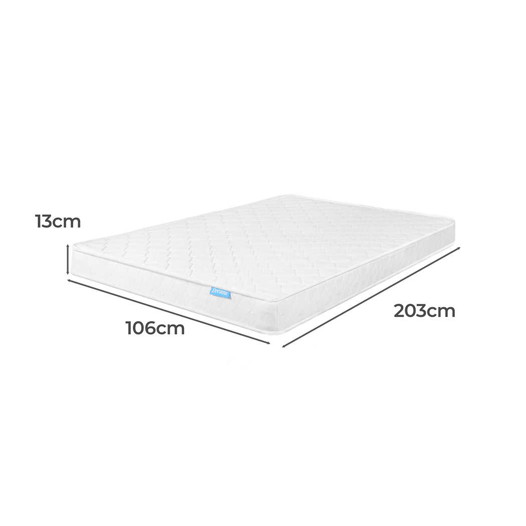 Dreamz Mattress Spring Coil Bonnell Bed Sleep Foam Medium Firm King Single 13CM - image3