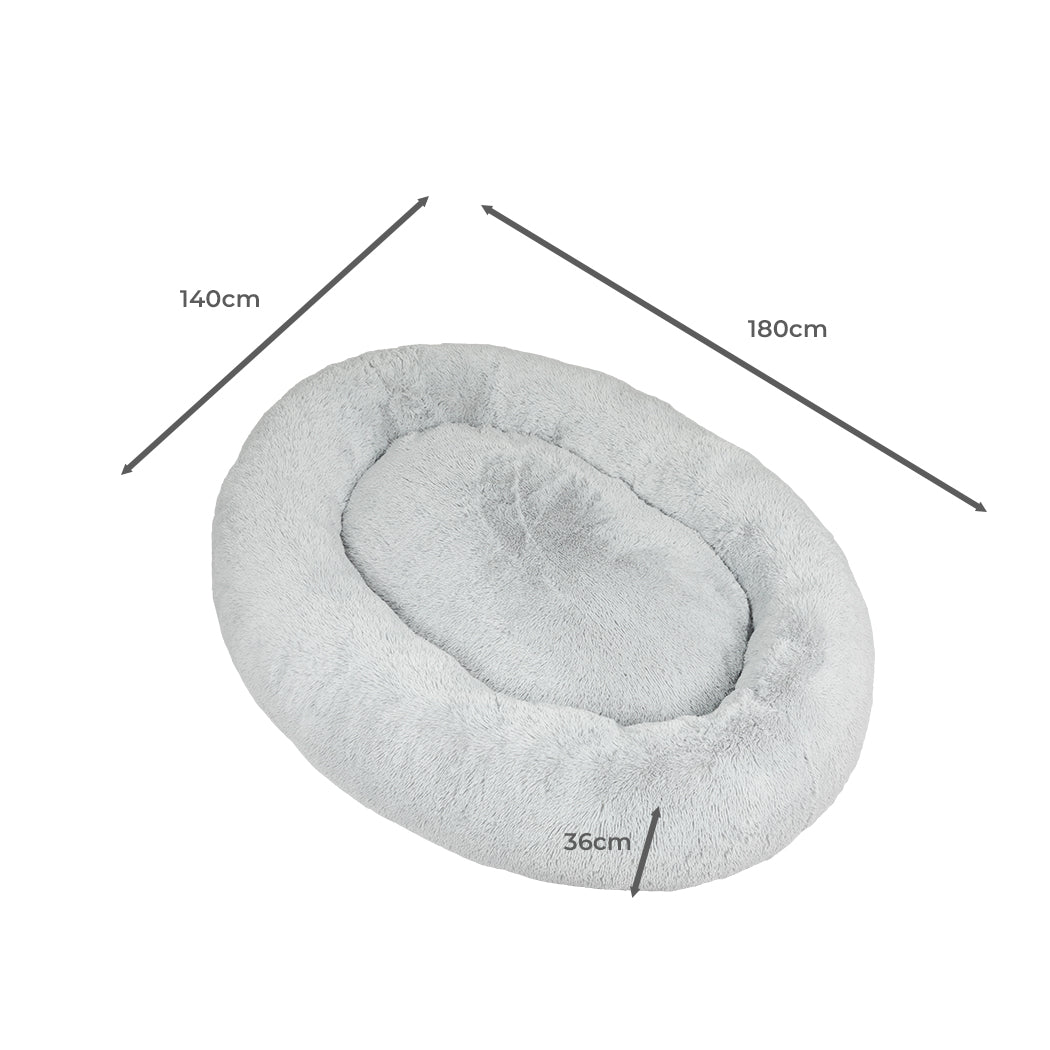 TheNapBed 1.8m Human Size Pet Bed Fluffy Calming Washing Napping Mattress Grey - image3
