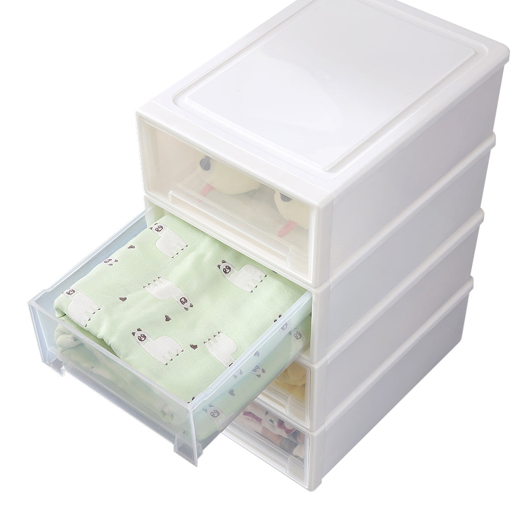 Storage Drawers Set Cabinet Tools Organiser Box Chest Drawer Plastic Stackable - image4