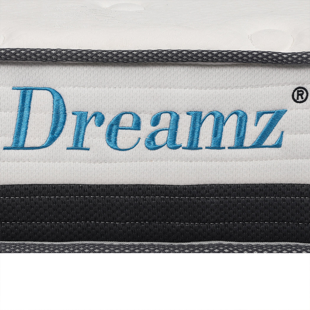 Dreamz Bedding Mattress Spring Single Size Premium Bed Top Foam Medium Soft 21CM - image8