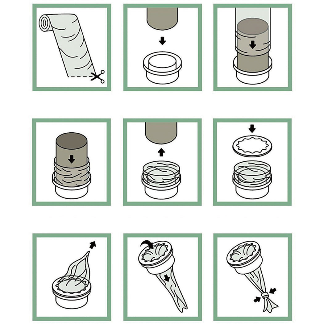 100m Nappy Bin Refill Kit Compatible With Tommee Tippee Sangenic Liner Film - image8